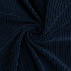 Corduroy Stretch Fabric 6 Wales Navy