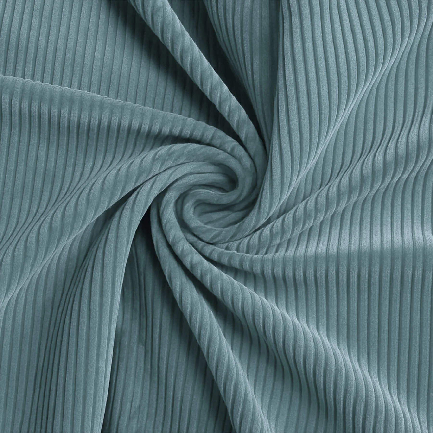 Corduroy Stretch Stof 6 Wales Oud Groen