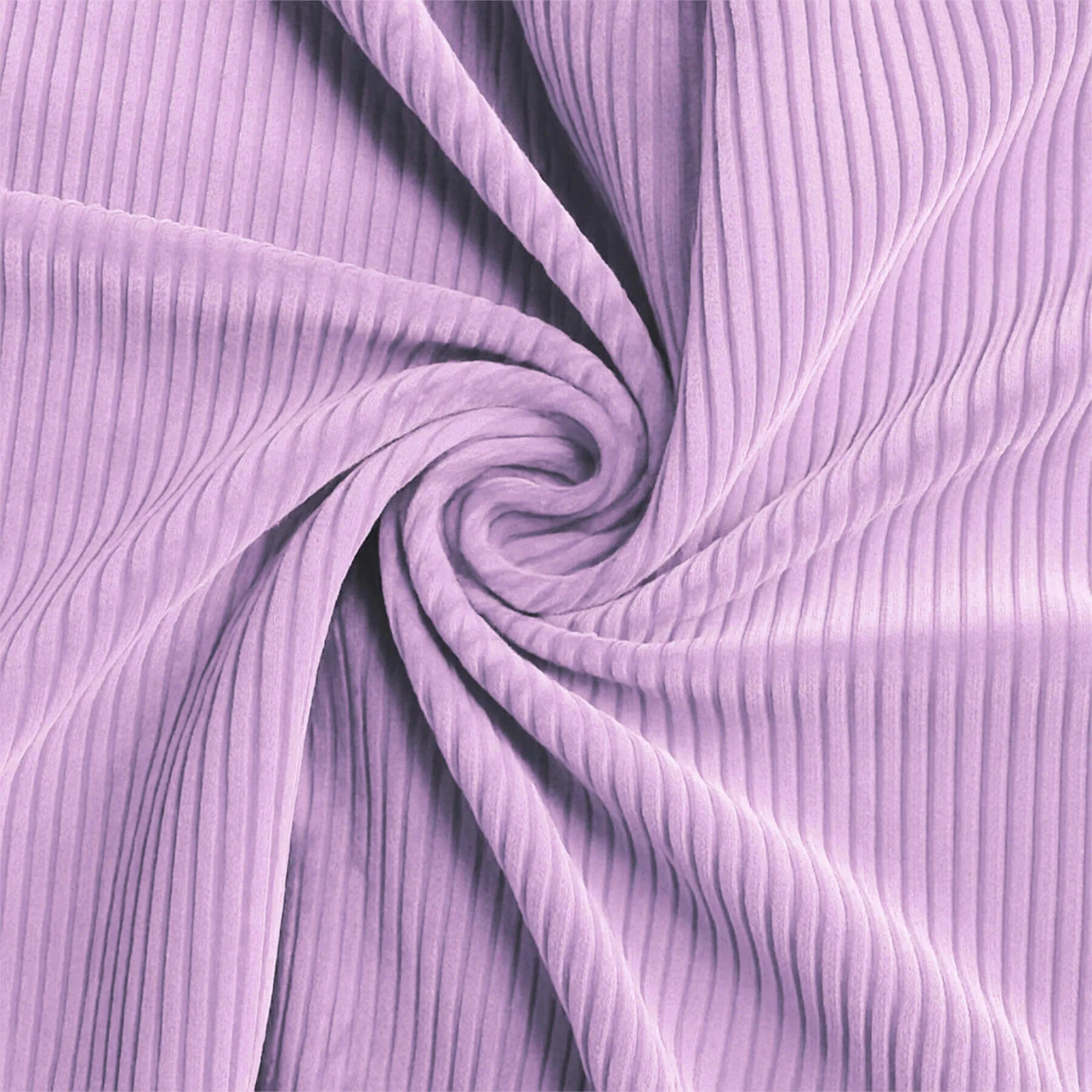 Corduroy Stretch Stof 6 Wales Pastel Lila