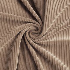 Corduroy Stretch Fabric 6 Wales Taupe