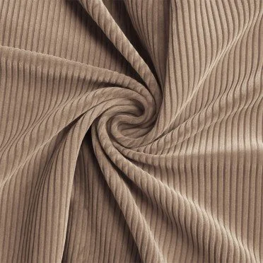 Tessuto Velluto a Coste Stretch 6 Wales Taupe - (Tessuti Moda)