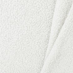 Cotton Teddy Fabric Ecru