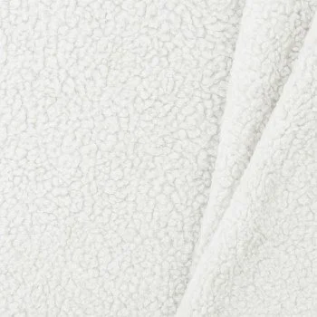 Baumwoll Teddystoff Ecru Baumwoll Teddystoff Ecru