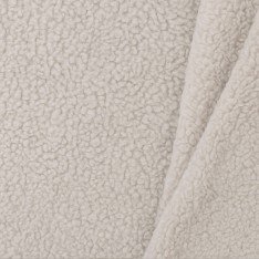 Cotton Teddy Fabric Sand Beige