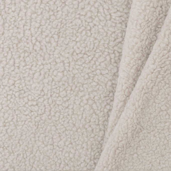Cotton Teddy Fabric Sand Beige - (Curly Teddy Fabric)