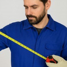 Bomuld Twill Stof (Workwear) Kobolt Blå 