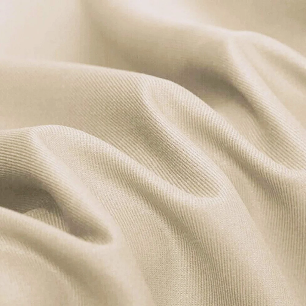 Tessuto Saia Di Cotone (Workwear) Beige Chiaro