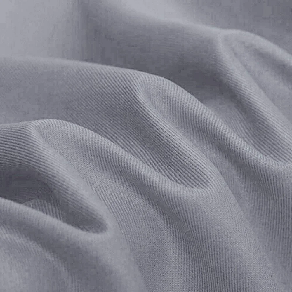 Tessuto Saia Di Cotone (Workwear) Grigio Chiaro