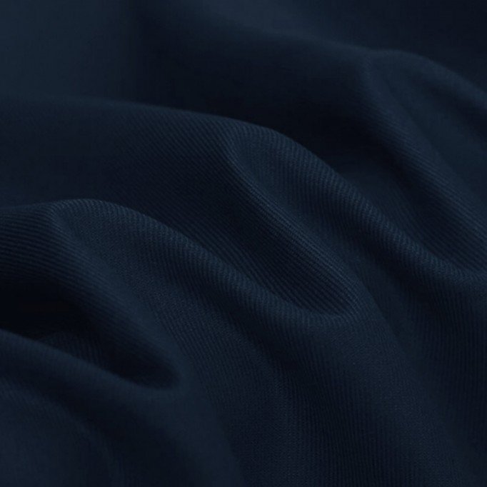 Tessuto Saia Di Cotone (Workwear) Marina - (Tessuto Twill Di Cotone)