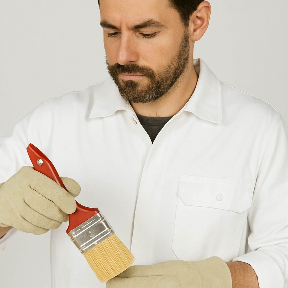 Tessuto Saia Di Cotone (Workwear) Bianco Tessuto Saia Di Cotone (Workwear) Bianco