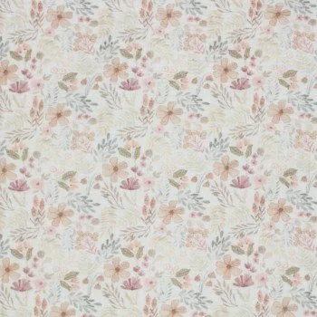 Tessuto Doppia Garza Stampa Digitale - Beige Piante Della Foresta Tessuto Doppia Garza Stampa Digitale - Beige Piante Della Foresta