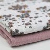 Tissu Double Gaze Impression Numérique - Feuilles Tissu Double Gaze Impression Numérique - Feuilles De Fleurs - (Tissu Enfant)