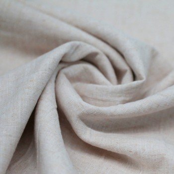 Tissu De Lin Fin Naturel Melange