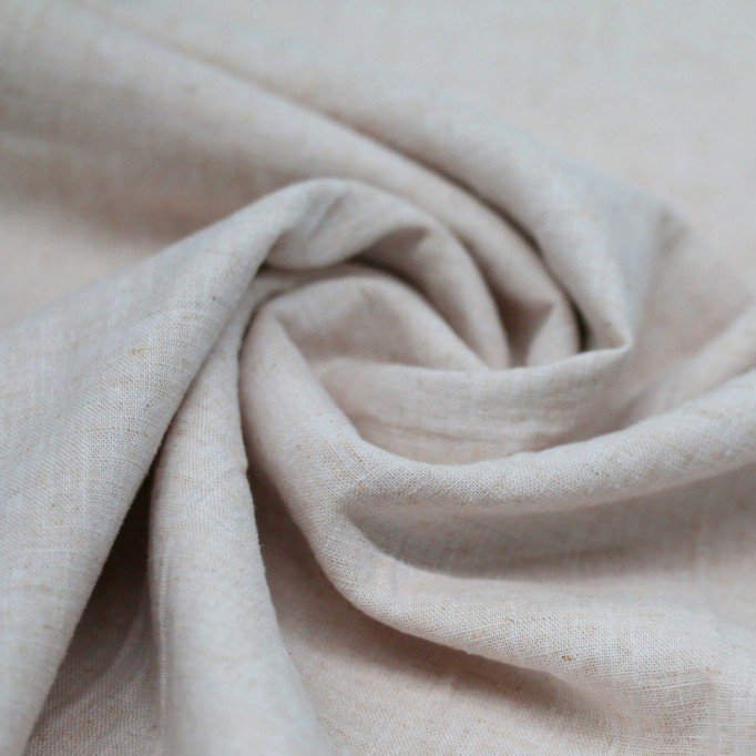 Fine Linen Fabric Natural Melange - (Deco Fabrics)