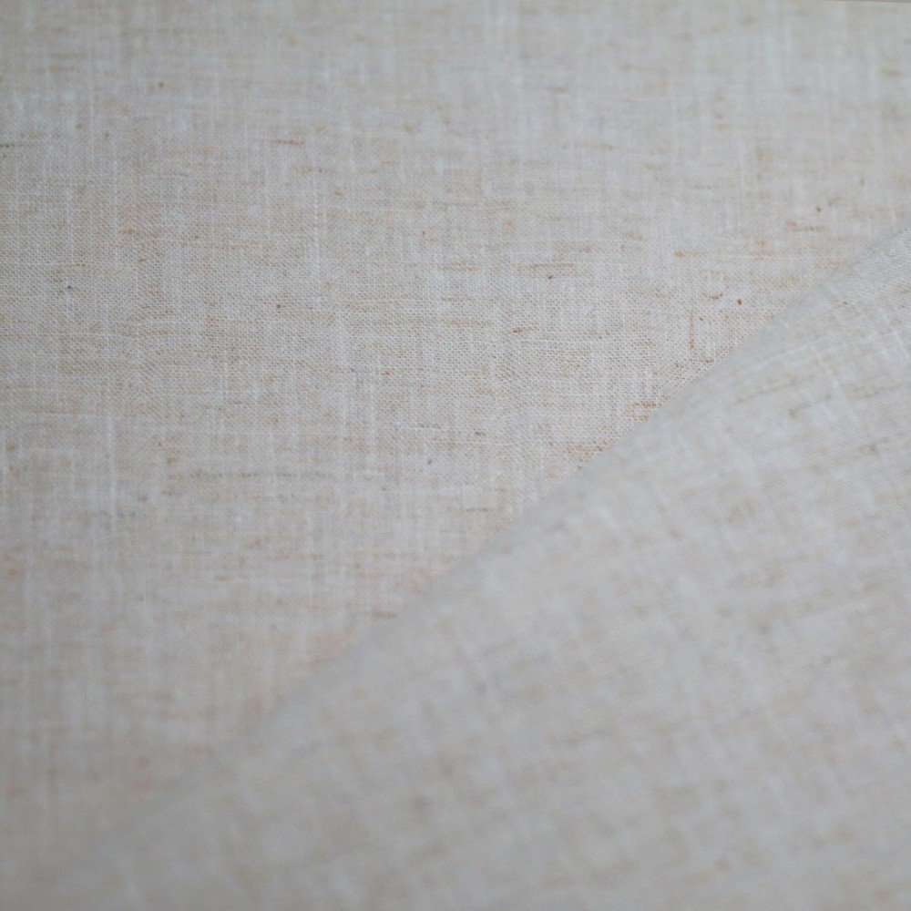 Fine Linen Fabric Natural Melange - (Deco Fabrics)