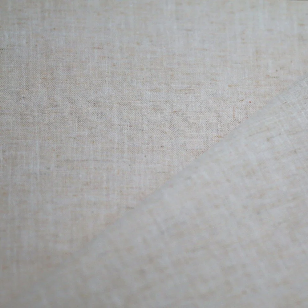 Feiner Leinenstoff Naturel Melange - (Dekostoffe)