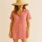 Fine Linen Fabric (Stone Washed) Summer Pink - (Deco Fabrics)