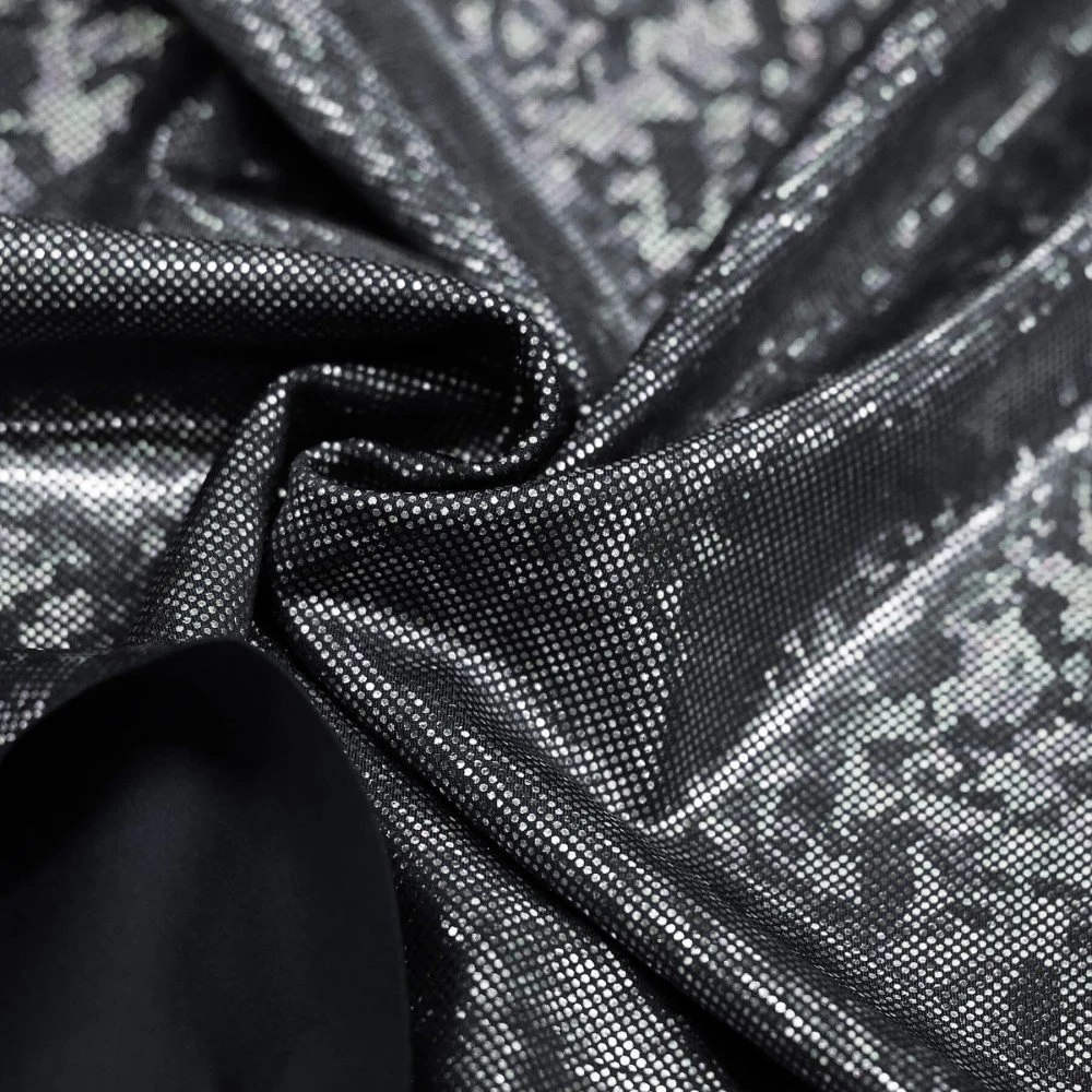 Hologram Lycra Fabric (Shattered Glass) Black Hologram Lycra Fabric (Shattered Glass) Black