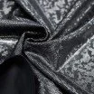 Hologram Lycra Stof (Spræng Glas) Sort - (Dansestoffer)