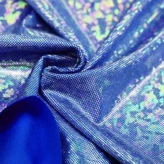 Hologramm Lycra Stoff (Zerbrochenes Glas) Kobalt Hologramm Lycra Stoff (Zerbrochenes Glas) Kobalt