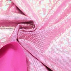 Hologram Lycra Fabric (Shattered Glass) Hot Pink Hologram Lycra Fabric (Shattered Glass) Hot Pink