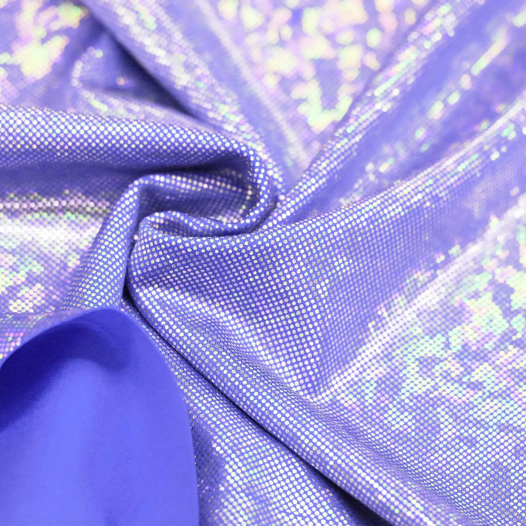 Hologram Lycra Stof (Verbrijzeld Glas) Lila