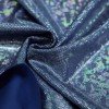 Hologramm Lycra Stoff (Zerbrochenes Glas) Marine