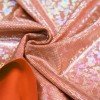 Tissu Lycra Hologramme (Verre Brisé) Orange