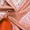 Hologramm Lycra Stoff (Zerbrochenes Glas) Orange - (Tanz Stoffe)