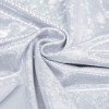 Tissu Lycra Hologramme (Verre Brisé) Blanc / Argent