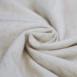 Tessuto Di lino Viscosa Slub Natura Melange