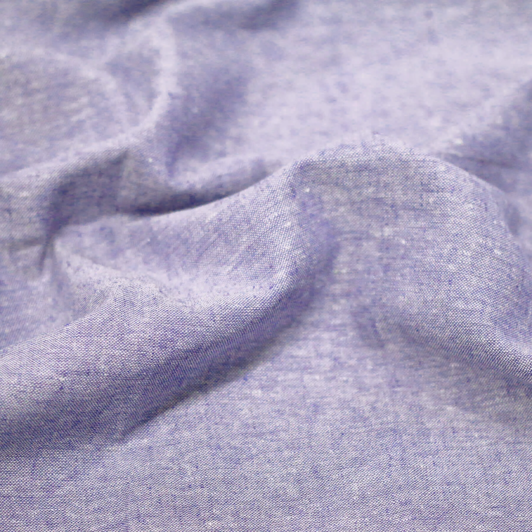 Linnen Chambray Stof Lila