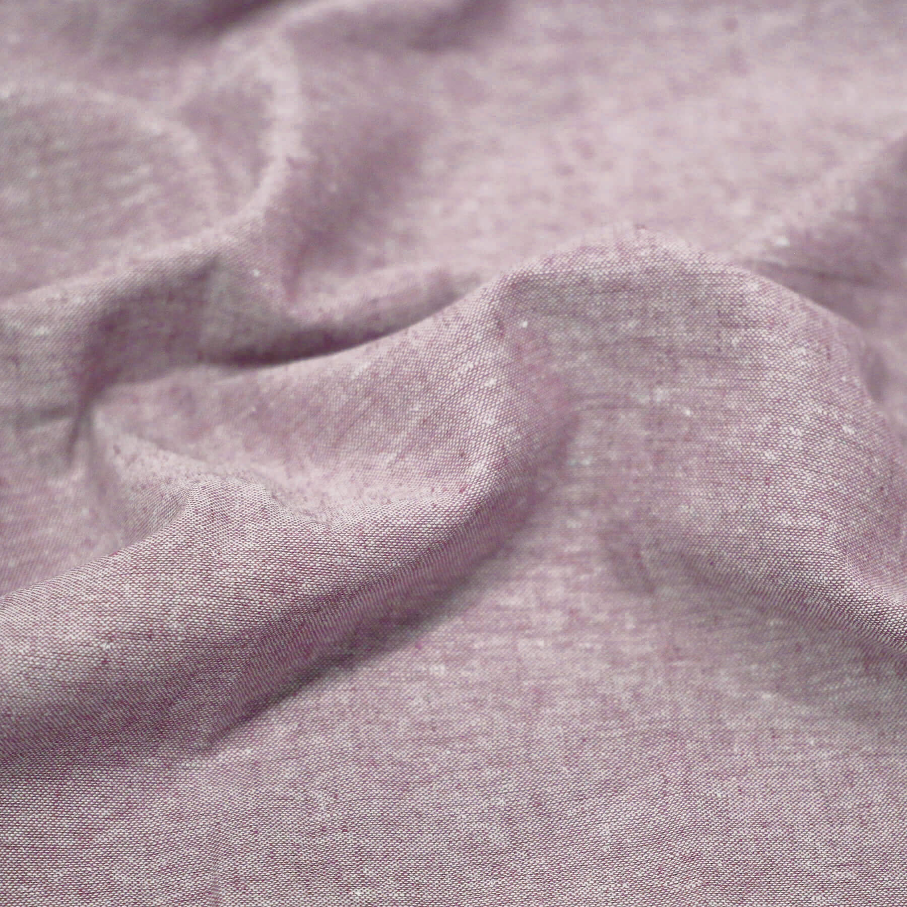 Linnen Chambray Stof Oud Roze