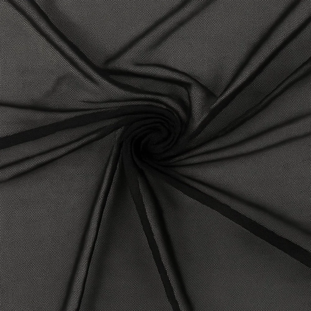 Mesh Fabric Stretch Black
