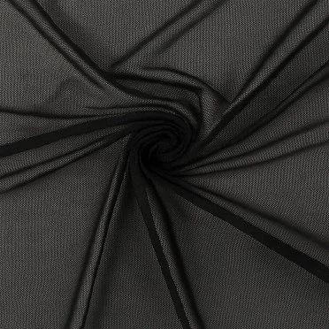 Tissu Mesh Stretch Noir - (Tissu Mesh Stretch)