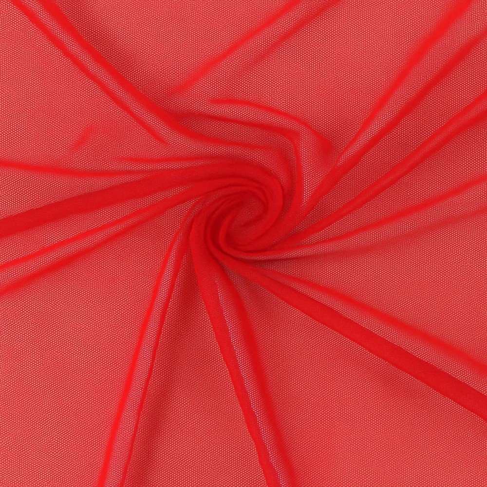 Tessuto Mesh Bielastico Rosso
