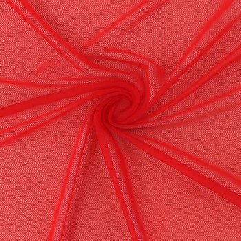Mesh Tessuto a Rete Elastico Rosso Mesh Tessuto a Rete Elastico Rosso