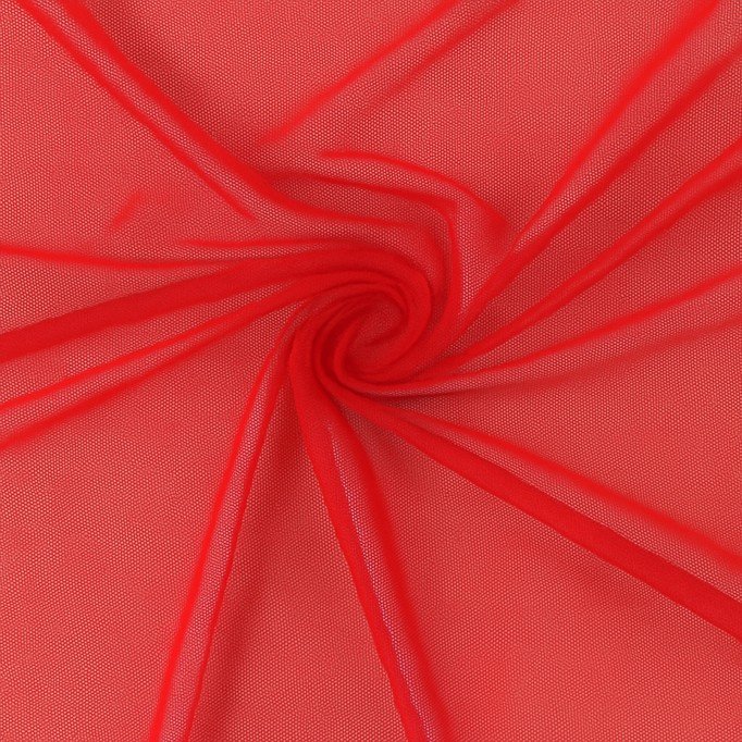 Mesh Tessuto a Rete Elastico Rosso - (Mesh Tessuto a Rete Elastico)