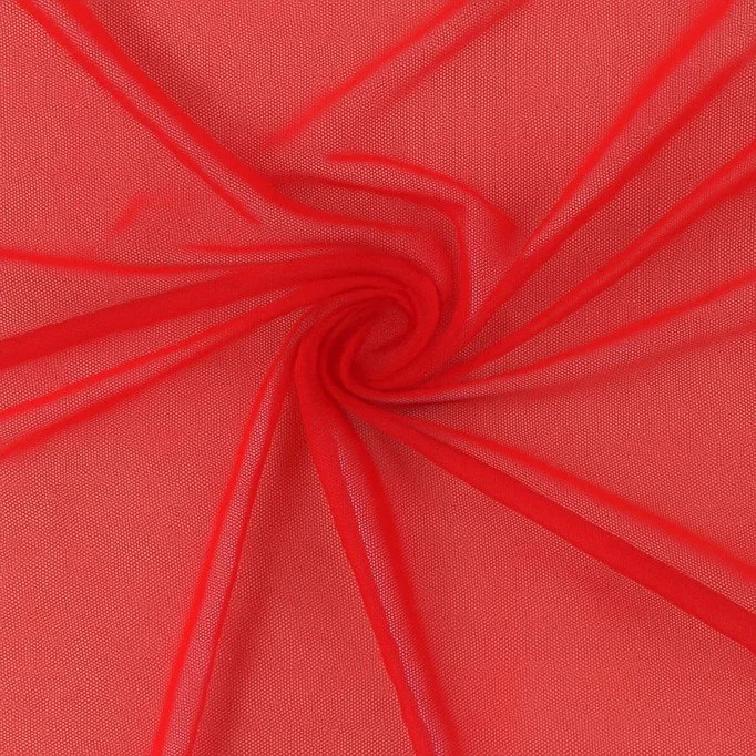 Mesh Fabric Stretch Red - (Mesh Stretch Fabric)