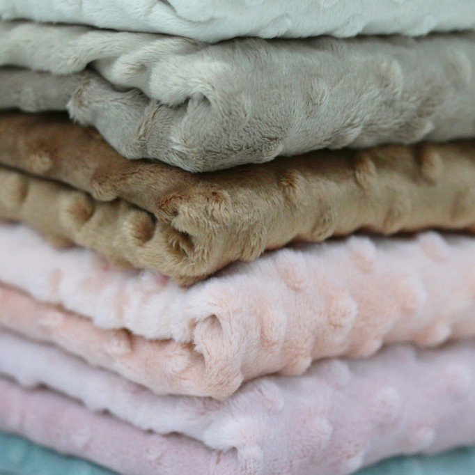 Tessuto Minky Pile Ecru - (Tessuto Minky Pile )