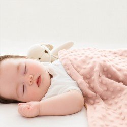 Minky Fleece Fabric Nude Pink
