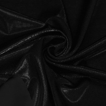 Hologram Lycra Fabric (Mystic) Black