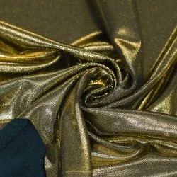 Tessuto Lycra Olografico (Mystic) Nero / Oro