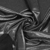 Hologramm Lycra Stoff Mystic Schwarz / Silber