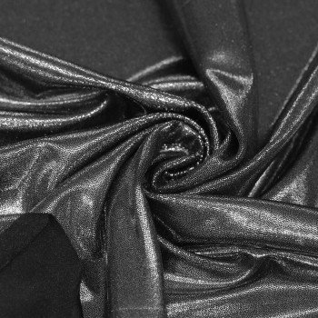 Hologram Lycra Fabric (Mystic) Black / Silver