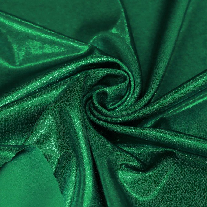 Hologram Lycra Fabric (Mystic) Dark Green - (Dance Fabrics)