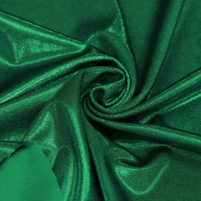 Hologram Lycra Fabric (Mystic) Dark Green - (Dance Fabrics)