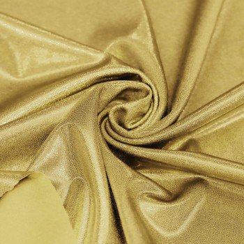 Hologram Lycra Fabric (Mystic) Gold