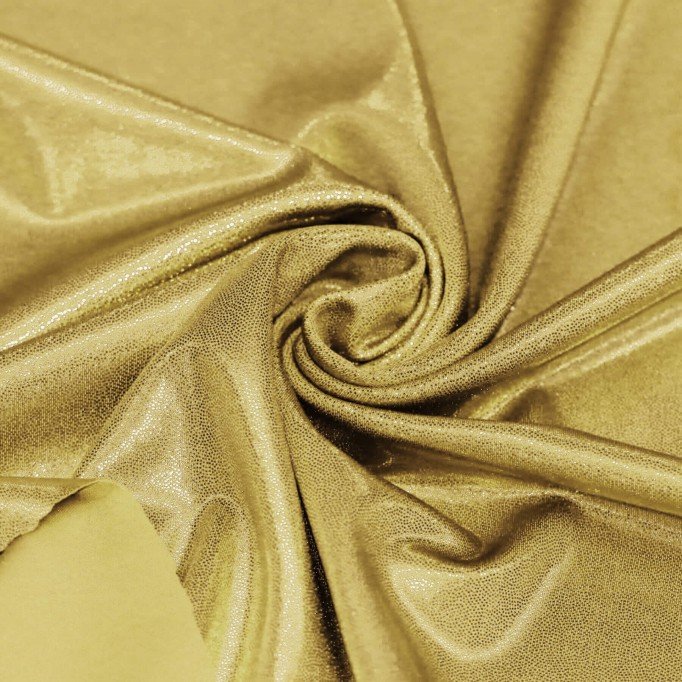 Hologram Lycra Stof (Mystic) Goud - (Dans Stoffen)