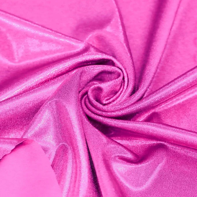 Hologramm Lycra Stoff (Mystic) Leuchtendes Rosa - (Tanz Stoffe)